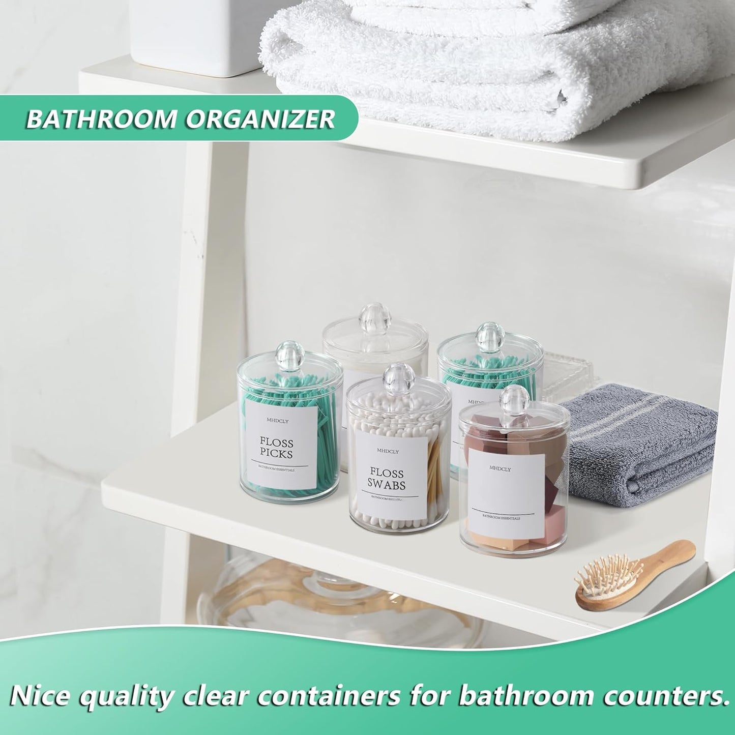 Bathroom Organizers and Storage,4 Pack Bathroom Accessories