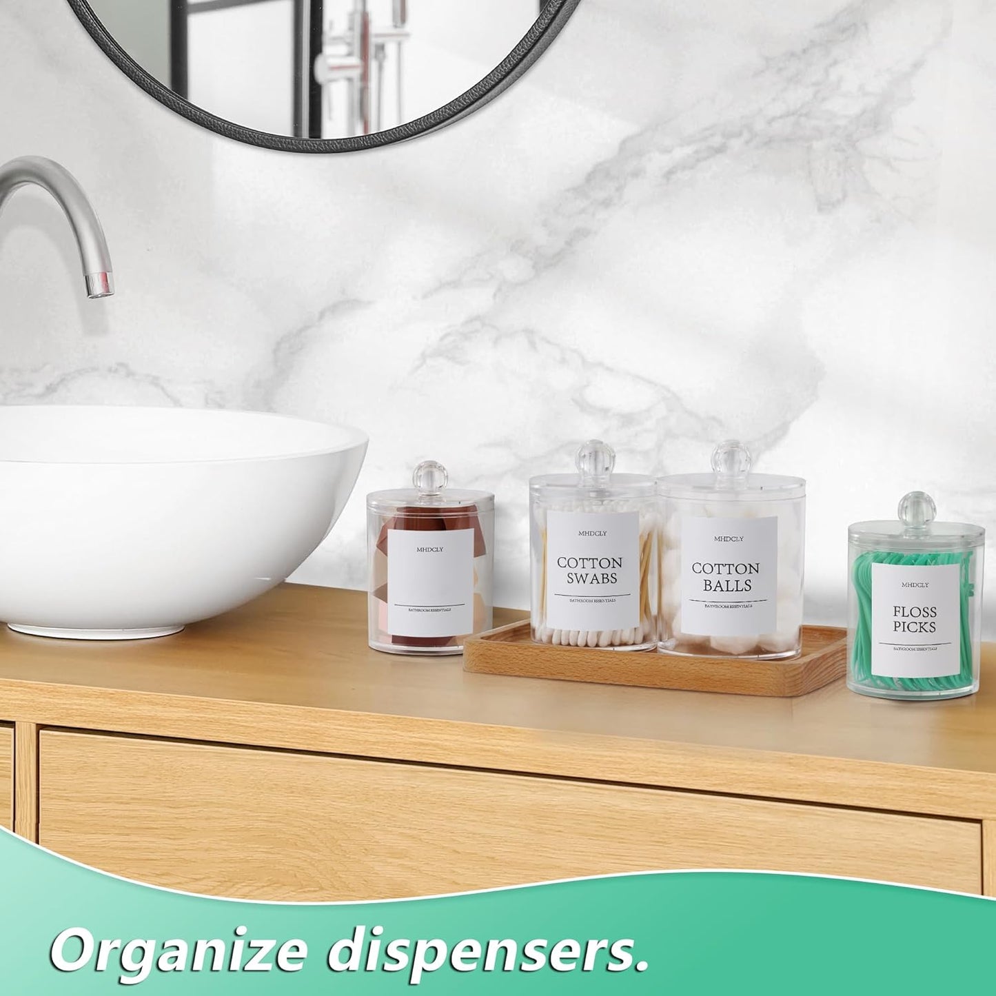 Bathroom Organizers and Storage,4 Pack Bathroom Accessories